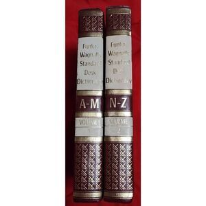 Funk & Wagnalls Standard Desk Dictionary Volumes 1 & 2-A to Z